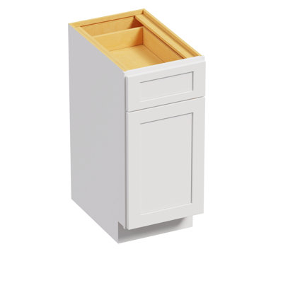 Lumina Loft White Shaker Kitchen Base Unit Cabinet Ready-to-Assemble ...